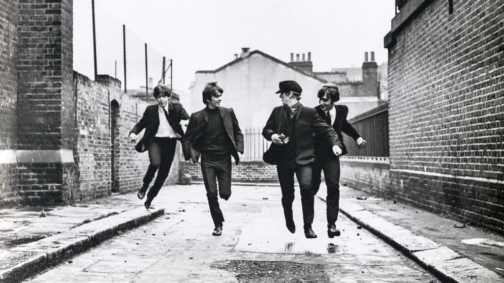 A scene from "A Hard Day's Night."
